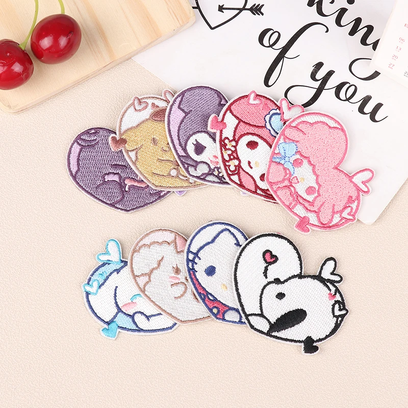 1/9PCS Kawaii Children's Stickers Anime Peripherals HelloKitty Mymelody Kuromi Cinnamoroll Toys Birthday Gifts