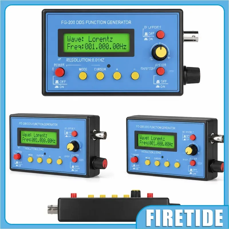 DDS Multi-Wave Signal Generating Module, 0.01Hz-500KHz Frequency Counter, Sine Square Triangle Sawtooth Wave Output Source