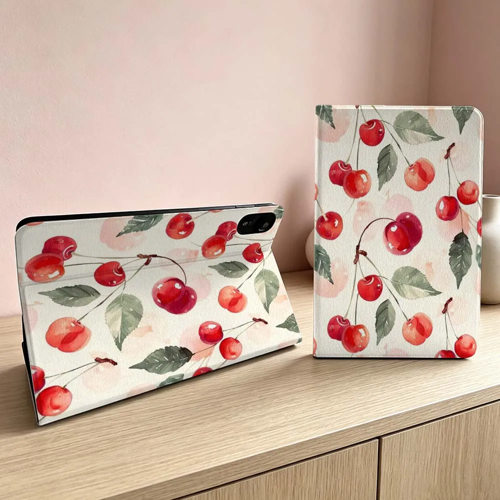 Watercolor Cherry Branch Art Soft For Xiaomi Redmi Mi Pad 8 7 6 5 4 2 SE K Pro Max Ultra Poco Pad Inch Tablet Case