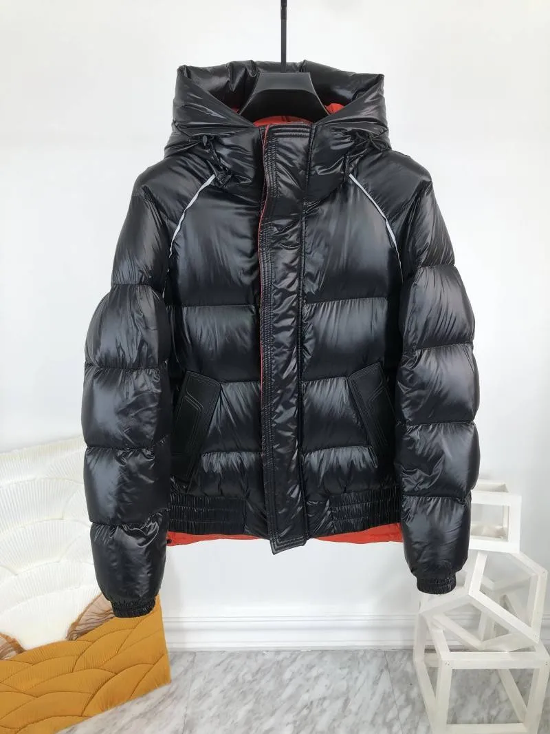 New Winter Mens Thicken Warm Medium Long Hooded Down Coat Stand Collar Zipper Fashion Casual Jacket Male High Street Overcoat