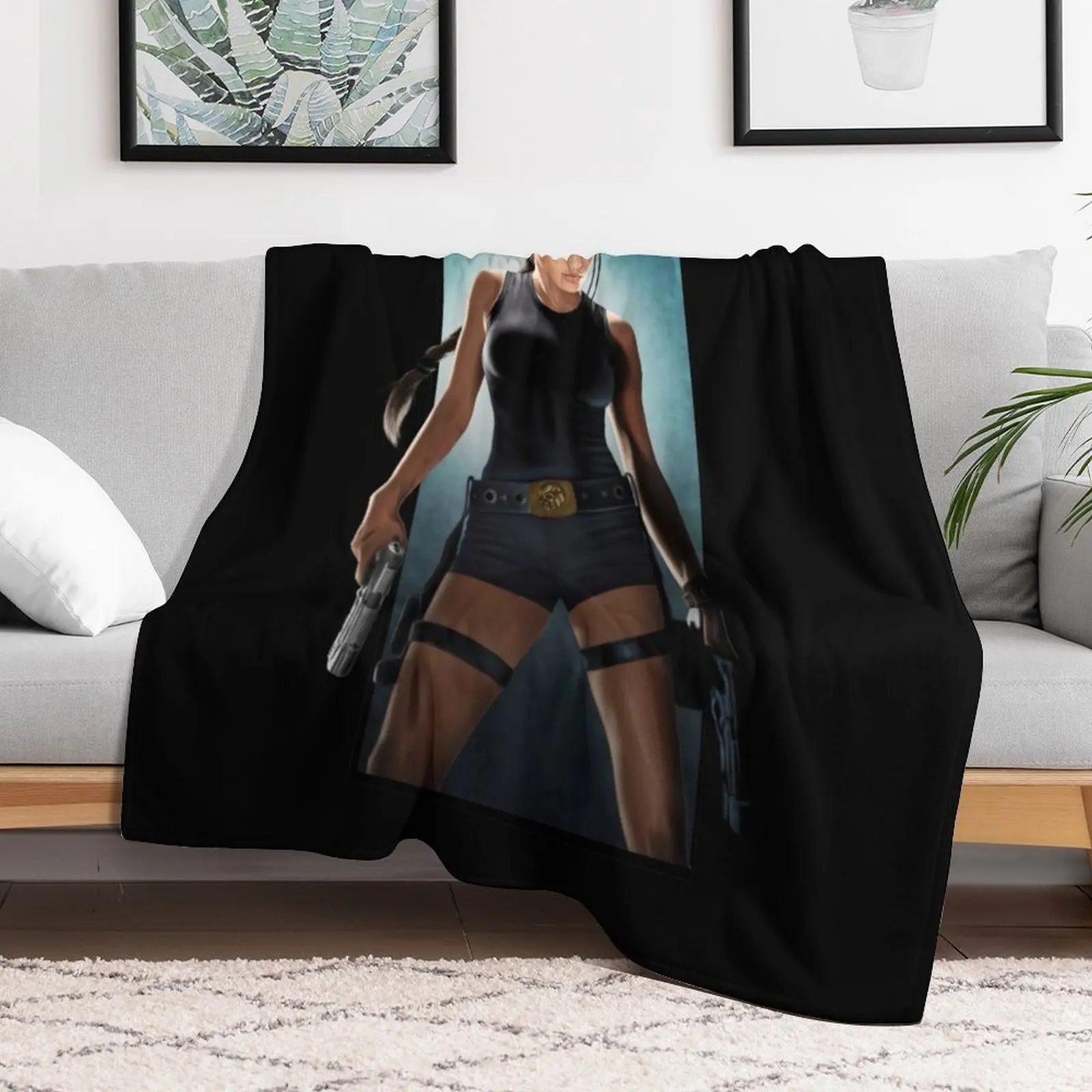 tomb Raider Throw Blanket