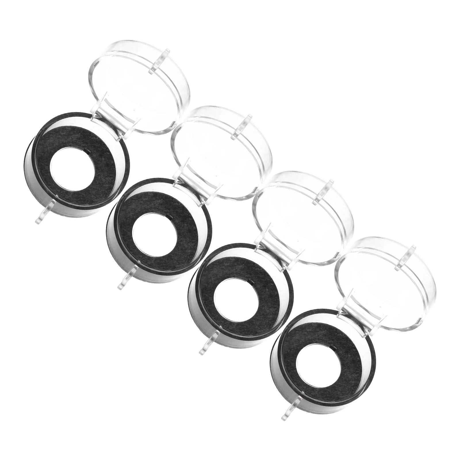 

4pcs 22Mm Round Protective Clear Dustproof Emergency Stop Switch Guard Function Industrial Safety Transparent Control