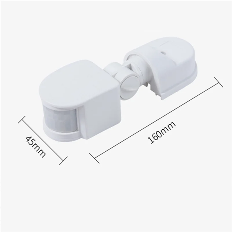 

FUFU 5X Инфракрасный датчик движения AC110V-240V Регулируемый сенсорный переключатель для PIR датчиков движения тела для нескольких сценариев (белый)