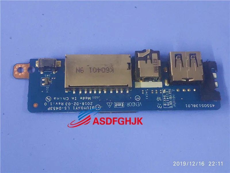 Used for Lenovo Flex 4-1470 5C50L45960 Audio USB Board LS-D453P 100% Perfect work free shipping