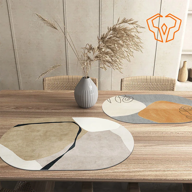 Table Mat. Light Luxury Restaurant No Wash Insulation Tableware Mat Home Use Kitchen Drainage Mat Anti Fouling Diatom Mud