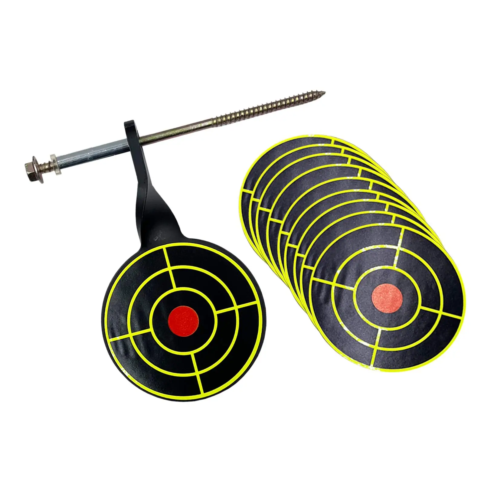Portable Steel Plinking Target Tree Standing Thickened Metal Target Easy Setup for Shooting Practice and Hunting Outdoors