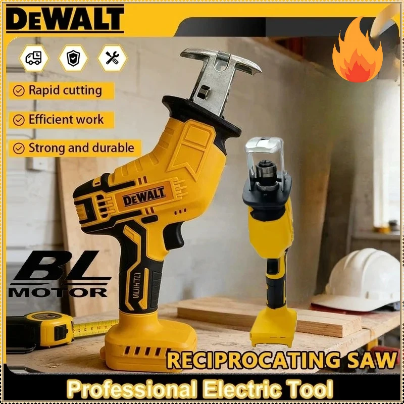 

Аккумуляторная электрическая сабельная пила Dewalt 2800 об/мин, бесщеточная, многофункциональная, для резки металла, дерева и труб, 18В, электроинструмент