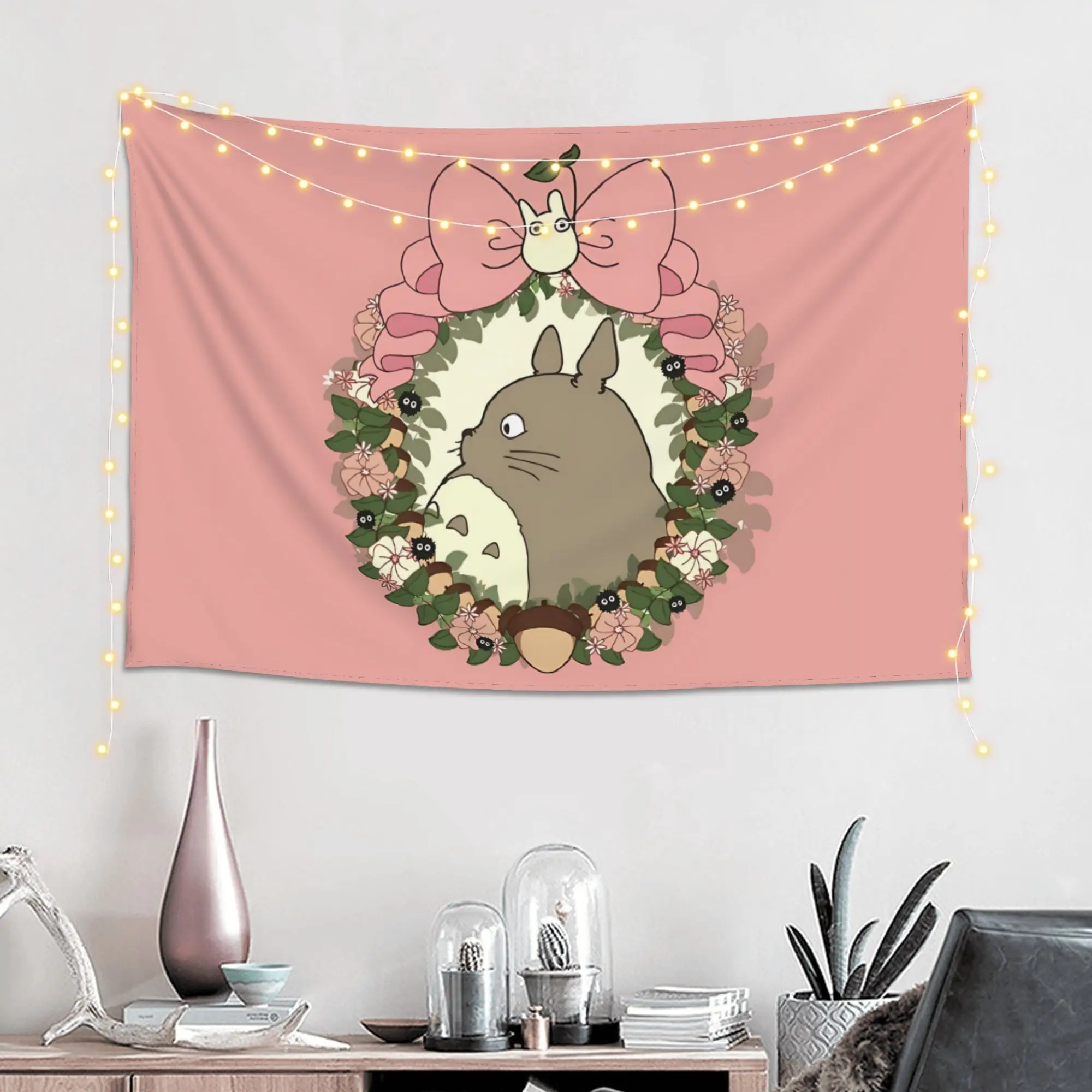 Cutecore Anime My Neighbor Totoros Tapestry Bedroom Decoration  Wall Hanging Blanket Tapestry Cool Stuff For Room