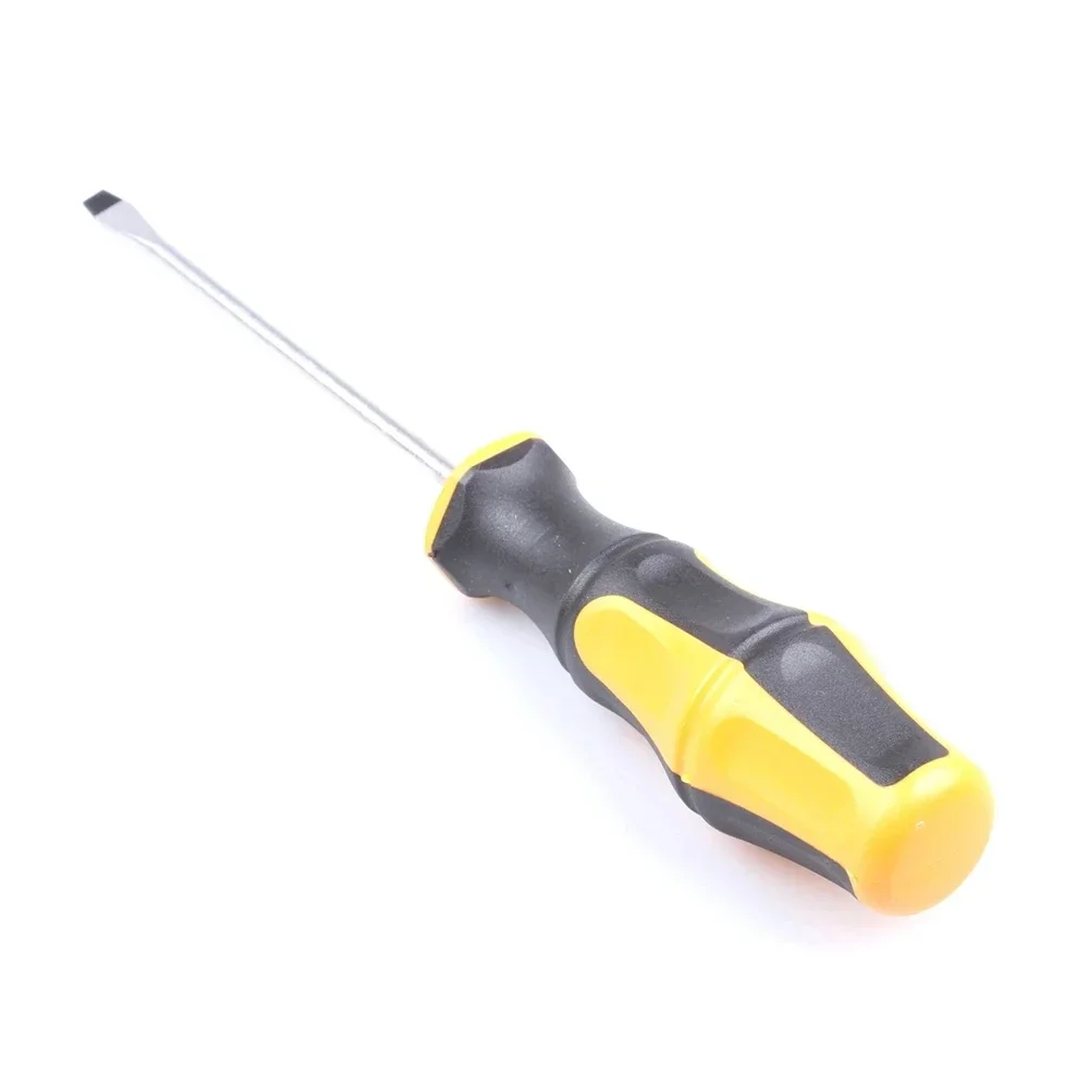 Magnetic Slotted Flat Head Screwdriver Multifunctional Household Basic Anti Slip Manual Screw Drive Tool Magnetic Screwdriver