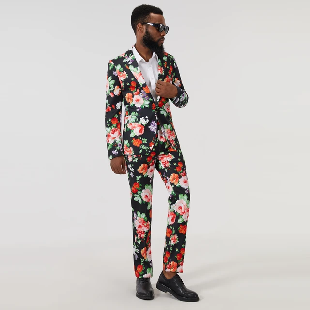 Trajes de hombre flores sale