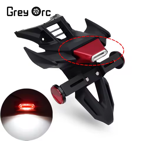 Motorcycle License plate lamp TailLight Brake Light For SUZUKI GSX-R GSXR 600 750 1000 1300 For HONDA CBR600 CBR1000 F5