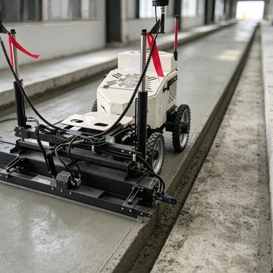 Concrete Laser Screed Floor Leveling Machine 20HP Engine Walk Behind Vibratory Screed Leveler Hydraulic Finisher Equipment  