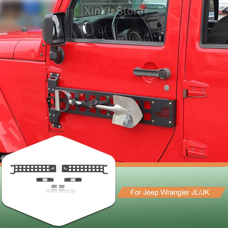 

Metal Car Rear Door Extension Storage Frame Body Decoration Protective Bracket For Jeep Wrangler JK JL Car Accessories