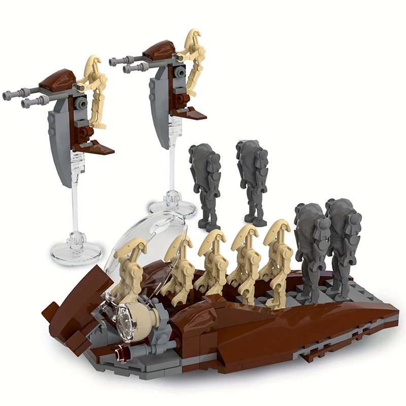جديد هجوم الحرفية معركة Droids بناء نموذج ستار الجيش MOC كتل مجموعات ألعاب إبداعية حلية هدايا للأطفال الأولاد الكبار 189 قطعة