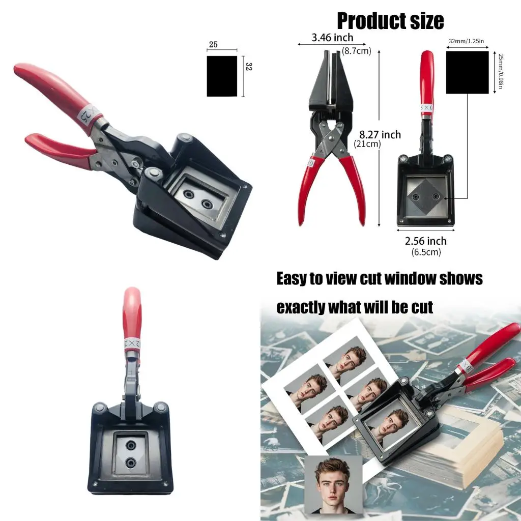 Strong Metal Photo Cropping Tool Great For Exact 32x25mm Picture Modifying high quality