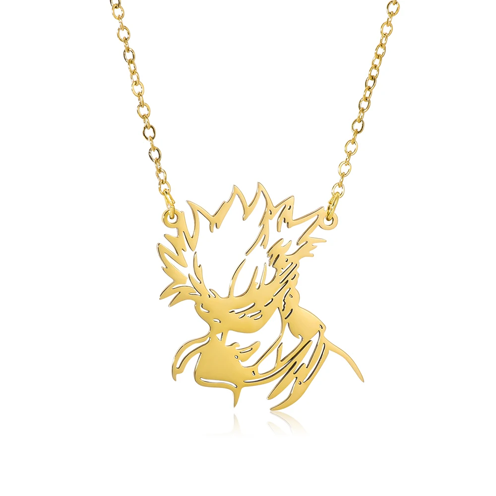 

Gojo Jujutsu Kaisen Stainless Steel Necklace Gold Color Hollow Pendant High Quality Jewelry for Anime Fans