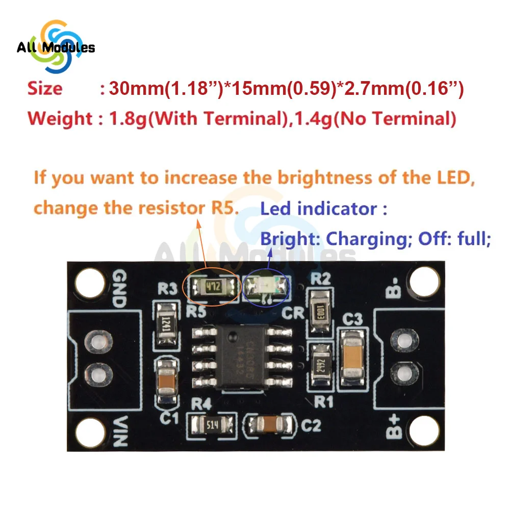 1S 2S 3S NiMH Rechargeable Battery Charger Charging Module Board  1A Smart Charger Module Charging board 1.5V 3V 4.5V