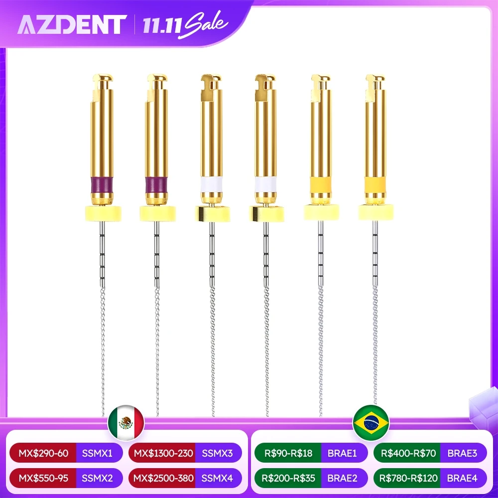 

AZDENT Dental Endo File Engine Использование инструмента для корневых каналов Эндо роторные эндодонтические файлы Стоматология