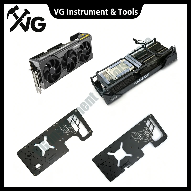 Geeignet für ASUS TUF RX7700XT 7800XT 7900XT 7900XTX Esports Agent Kühlkörper-Rückplatte – Detail 1