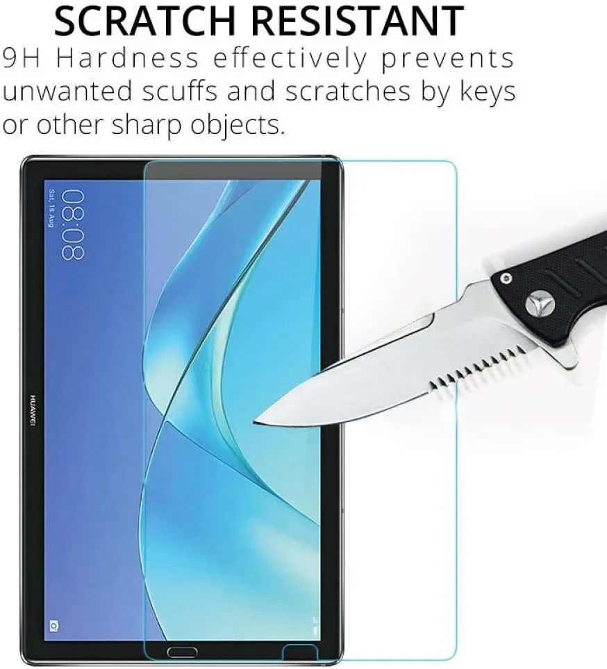 

Tablet Tempered Glass Screen Protector Cover for Huawei MediaPad M5 10.8 Inch Scratch Resistant Anti-fingerprint Protective Film