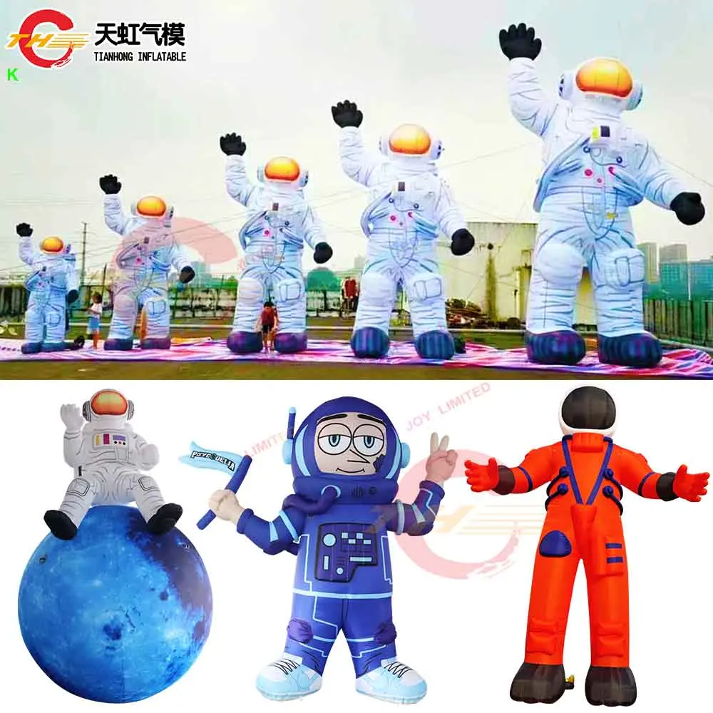 

Быстрая доставка, 6 мГц, надувная копия астронавта с сценой, большая надувная модель космонавта с воздуходувкой, космическое украшение