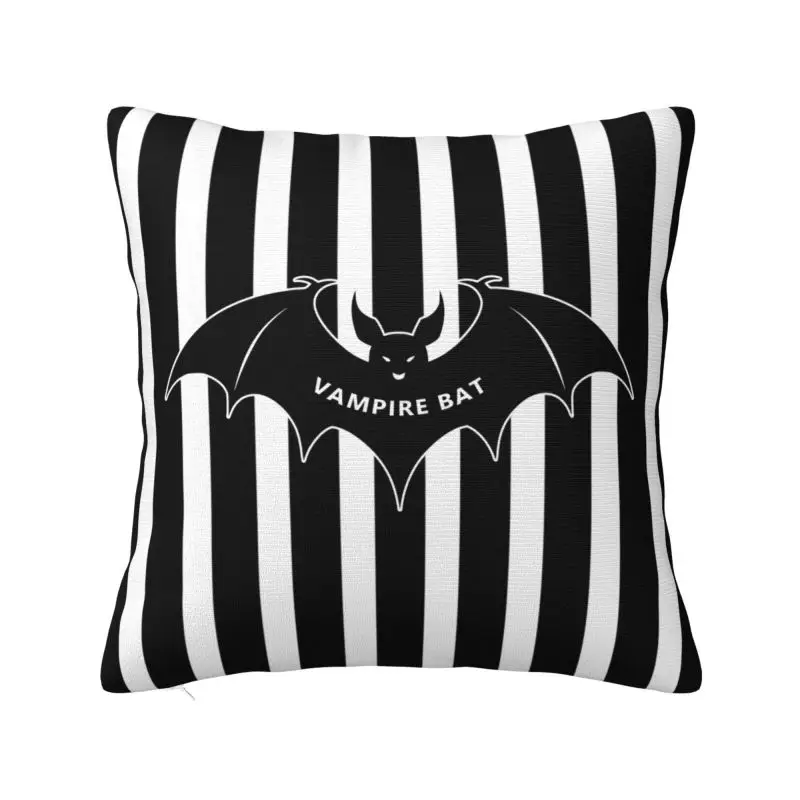 Custom Halloween Vampire Bat Cushion Cover 40x40 Cm Soft Polyester Throw Pillow Case For Sofa Living Room Decoration Pillowcase