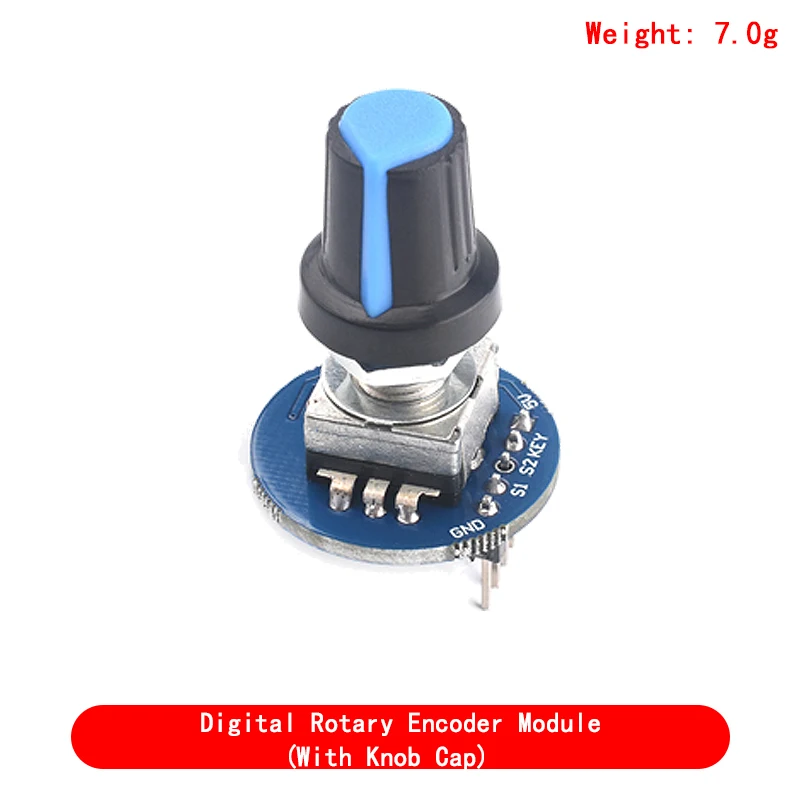 360 Degrees Rotary Encoder Module Rotary Potentiometer Analog Knob Module for Arduino KY-040 RV09 Rotary Encoder EC11 Knob Cap