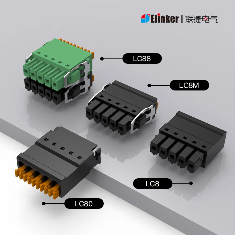 Conector sin soldadura PCB de doble fila LC80+LC8, 2,54 mm, 2P 3P 4P 5P 6P...24 Adecuado para robots AGV y brazos robóticos
