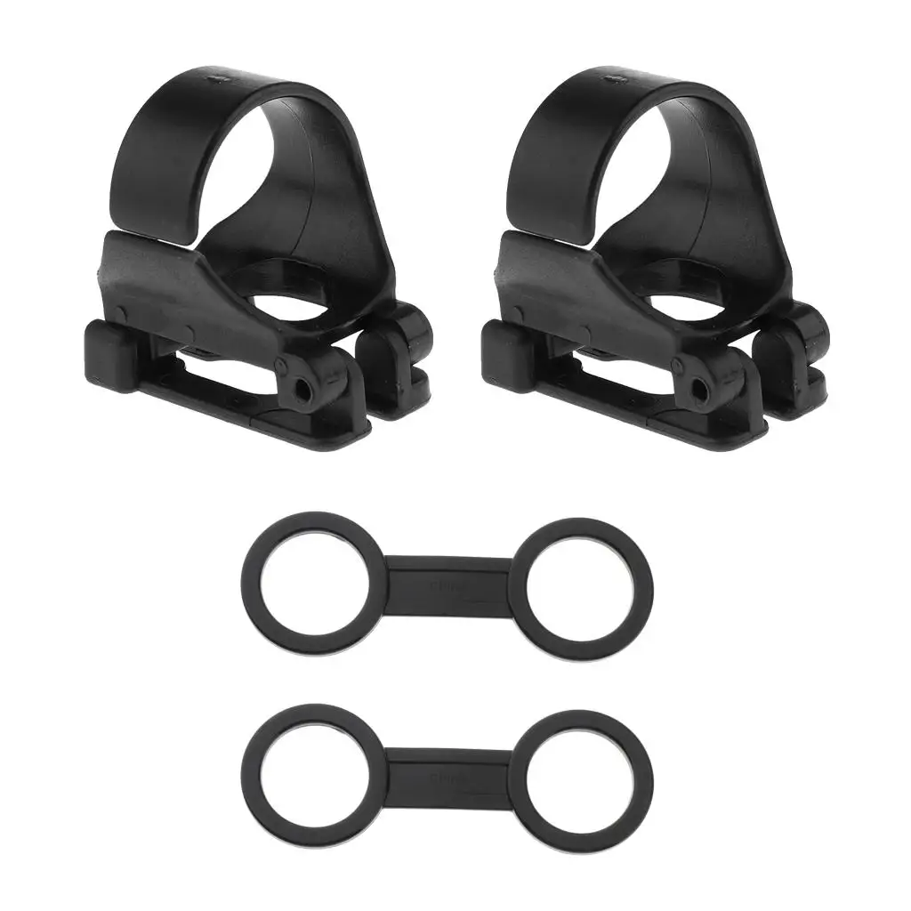 4pcs Snorkel Holder Strap Clip Attachment Gear Retainer Lock Buckles