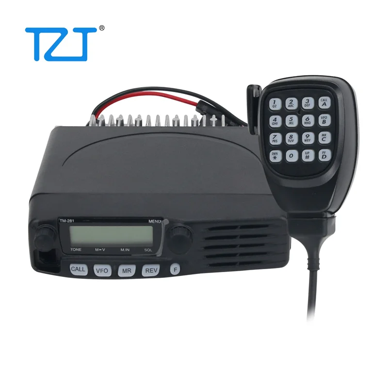 TZT TM-481A 400-470MHz /TM-281A 136-174MHZ FM Transceiver Mobile Radio Car Radio Station UHF Transceiver 10-50KM 45W