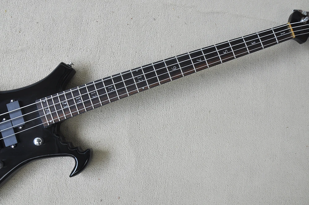 4 Strings Unusual Electric Bass with 24 Frets,Rosewood Fretboard,Customizable