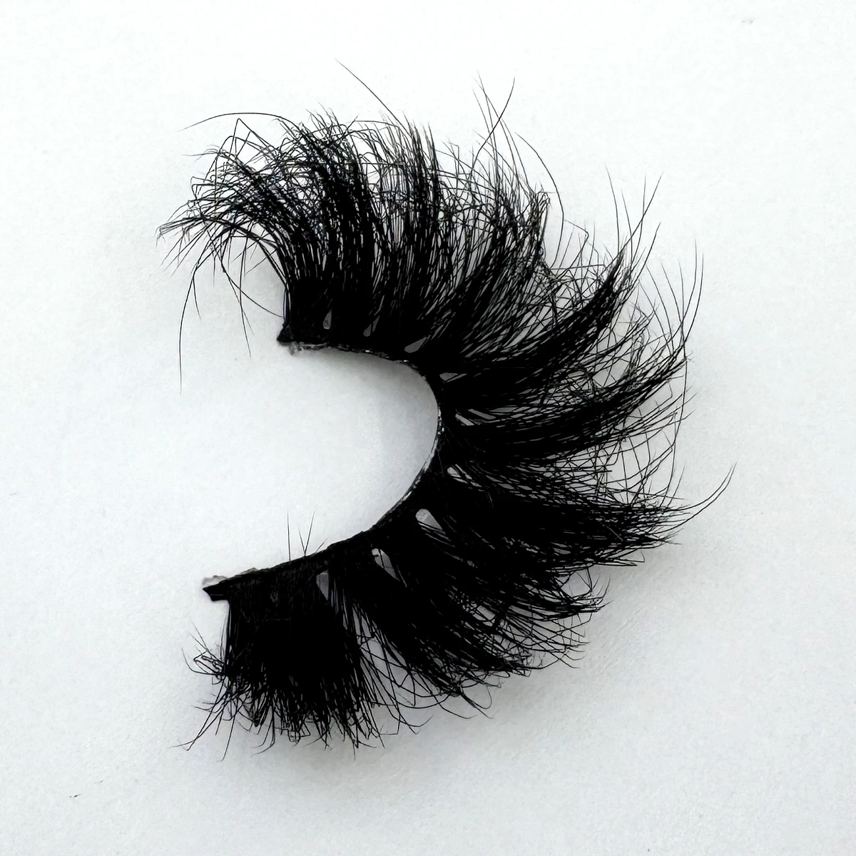 Novo 5 pares 25mm 3d vison cílios em massa falso volume dramático cílios finos naturais vison cílios pacote longo atacado cílios postiços