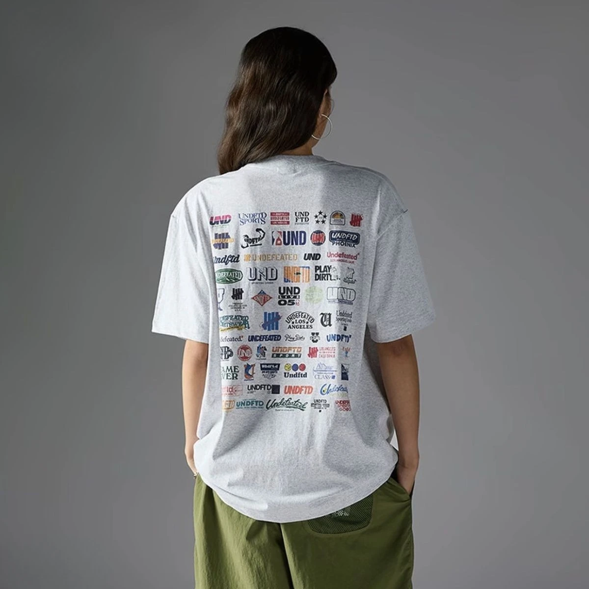 UNDEFEATED Summer New Graphic Print Crewneck Short Sleeve T-Shirt, Couple Casual Top Tee