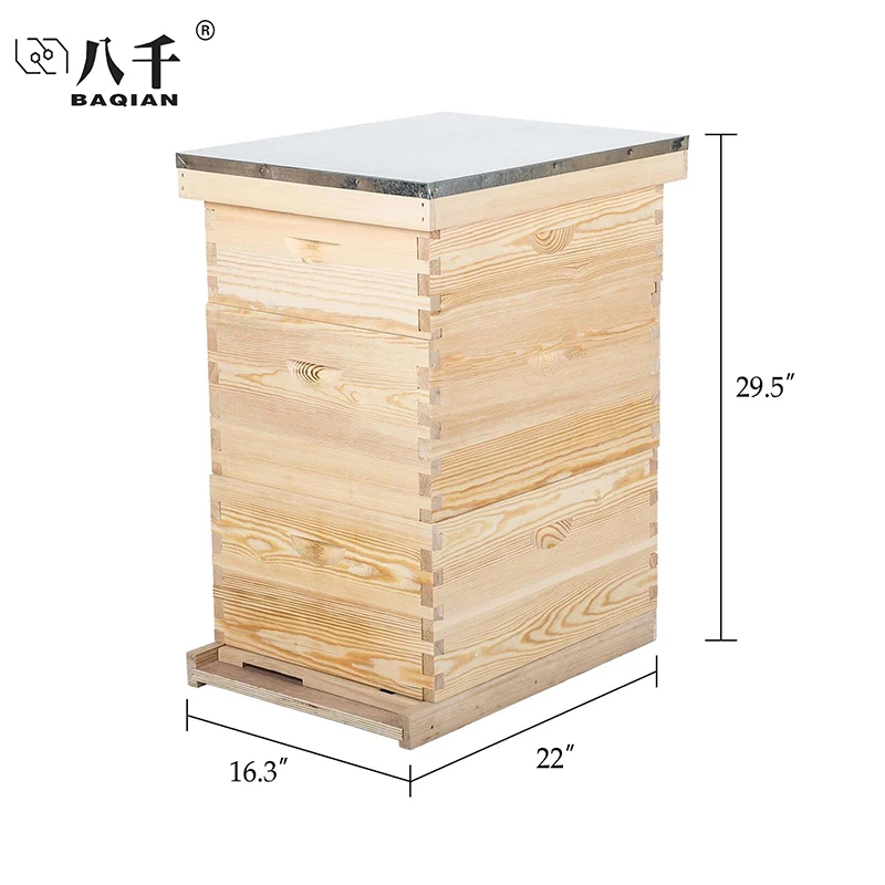 Beekeeping Equipment Unassembled Beehive Wood Box Bees Bee Hives