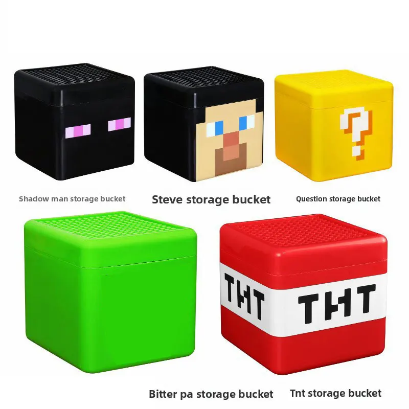 Pudełko do przechowywania TNT, magnetyczne klocki konstrukcyjne, pojemnik na przekąski, plastikowy organizer, zabawki do samodzielnego montażu dla dzieci, prezenty.