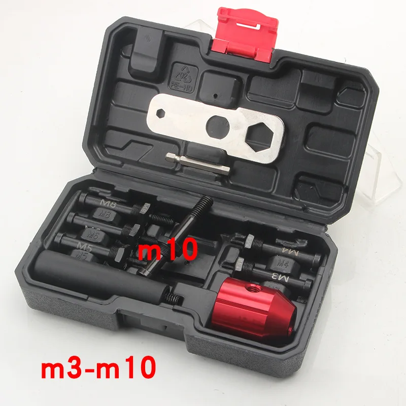

M3-M10 Clutch Hand Automatic Nut Ram Gun Head Electric Rivet Nut Gun Converter Conversion Head Tool Parts Accessories