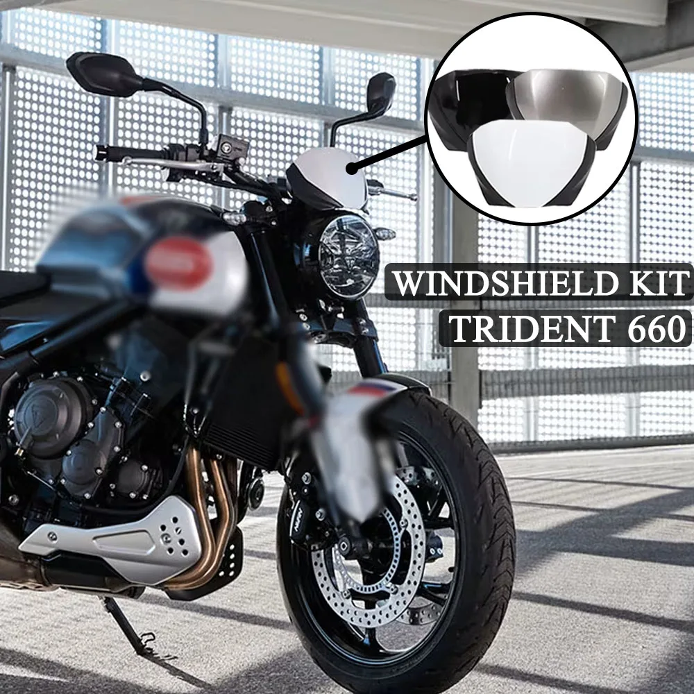 

Motorcycle Accessories Windshield Windscreen Deflector Side Engine Belly Protection Plates Lower Fairing 2021 For Trident 660