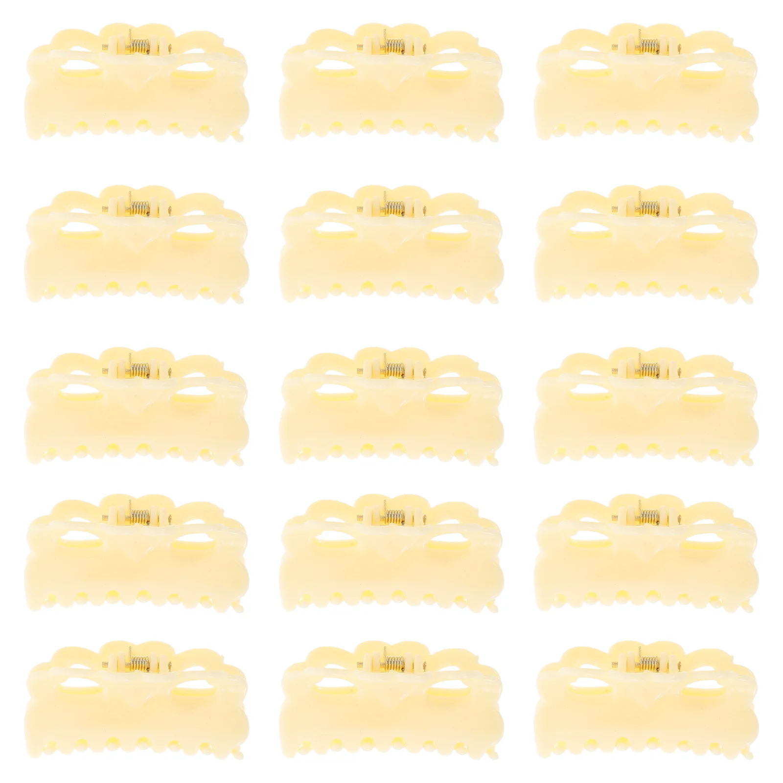 

20Pcs Mini Hair Claw Clips for Wigs Hair Extensions - Beige Small Non Slip Plastic Jaw Clips Strong Hold Tiny Hairpins for Women