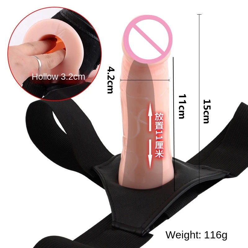 New Wearable Penis Dildo Hollow Sleeve For Unisex Realistic Dick With Panties SexToy Extension Masturbatio Anal Toys For Lesbian