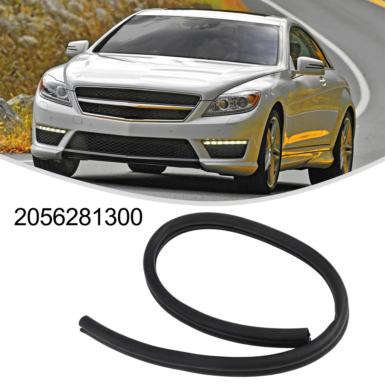 Black Bumper Upper End Sealing for Mercedes C Class For W205 2015 2018 Replacement Installation OEM 2056281300