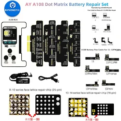 AY A108 Mobile Phone Code Reader Programmer For iPhone X-16Promax Face ID Repair Dot Matrix Read Write Battery Repair Flex Cable