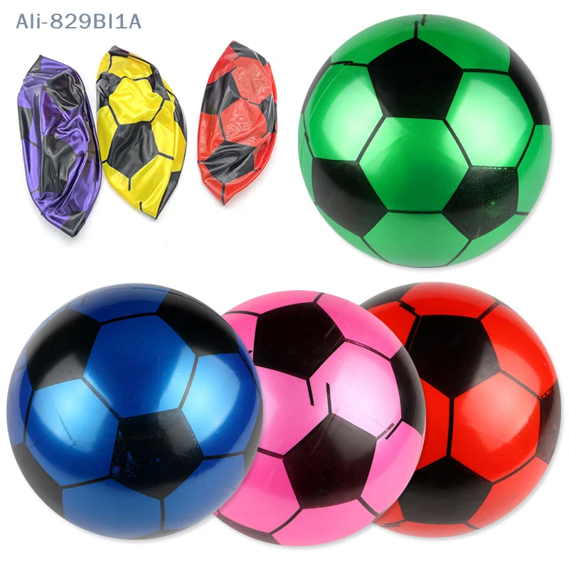 20cm Children Soccer Ball Multicolor PVC Inflatable Hand Pat Football Sports Matches Training Outdoor Games Beach Elastic Balls