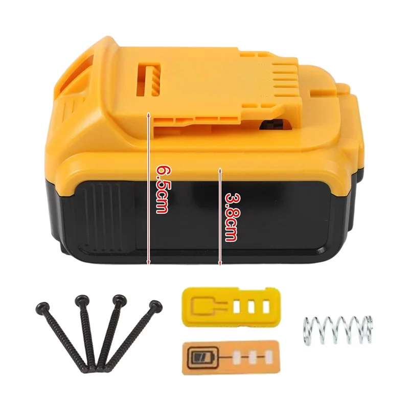 لملحقات الأدوات علبة بلاستيكية لبطارية ليثيوم أيون لـ XR 18 فولت 20 فولت DCB183 DCB203 DCB204 DCB200 أجزاء علبة الإسكان #3