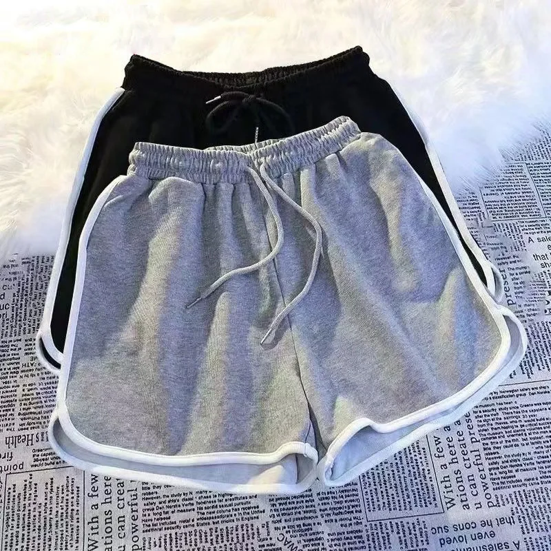 Striped Summer Casual Women Shorts Classic Simple Sexy Breathable Shorts Korean Loose Wide Leg Sporty Lady Mini Shorts