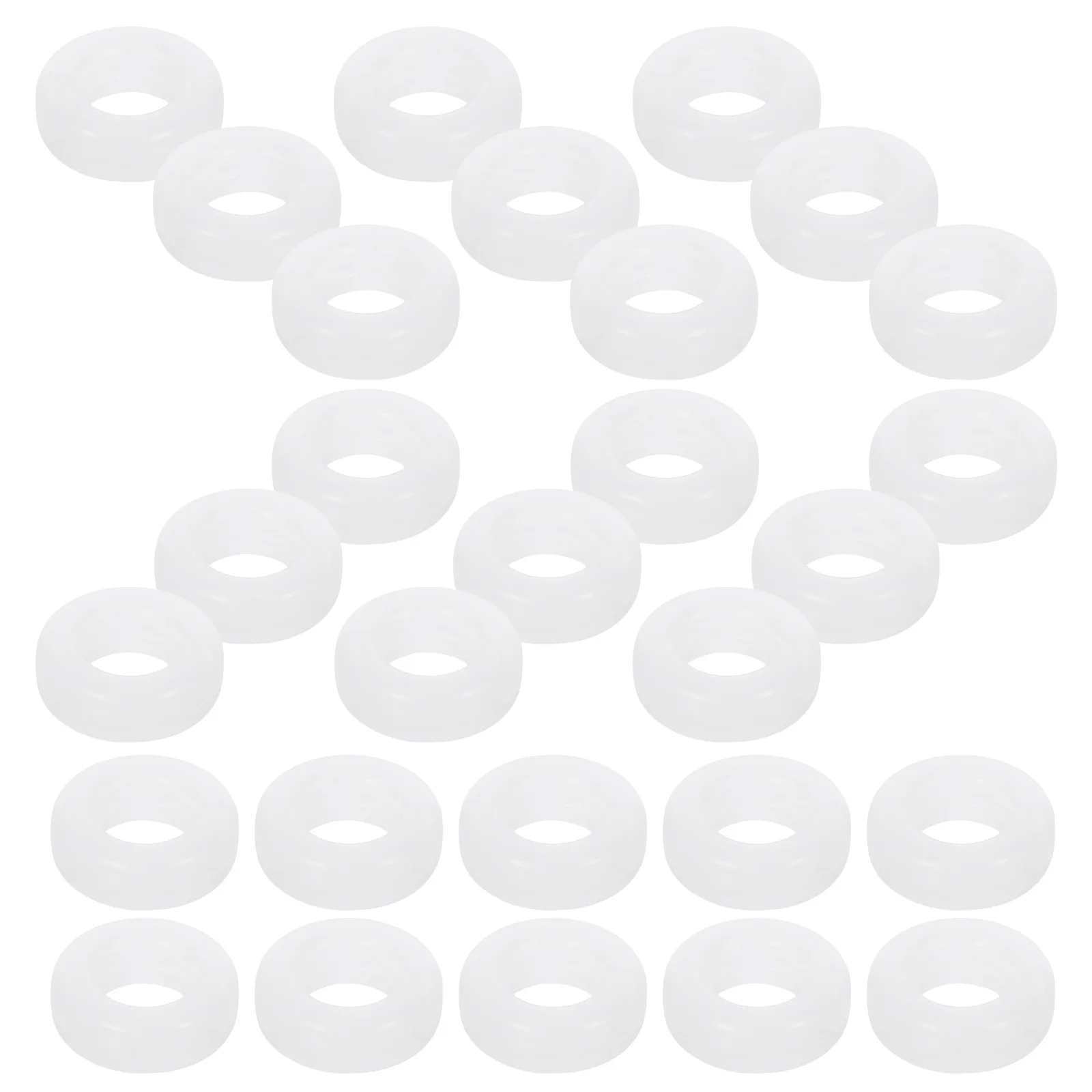 

20Pairs Glasses Anti-Skid Ring Silicone Retainer White Semitransparent Comfortable Eyeglass Silicone Ring for Reading Sunglasses