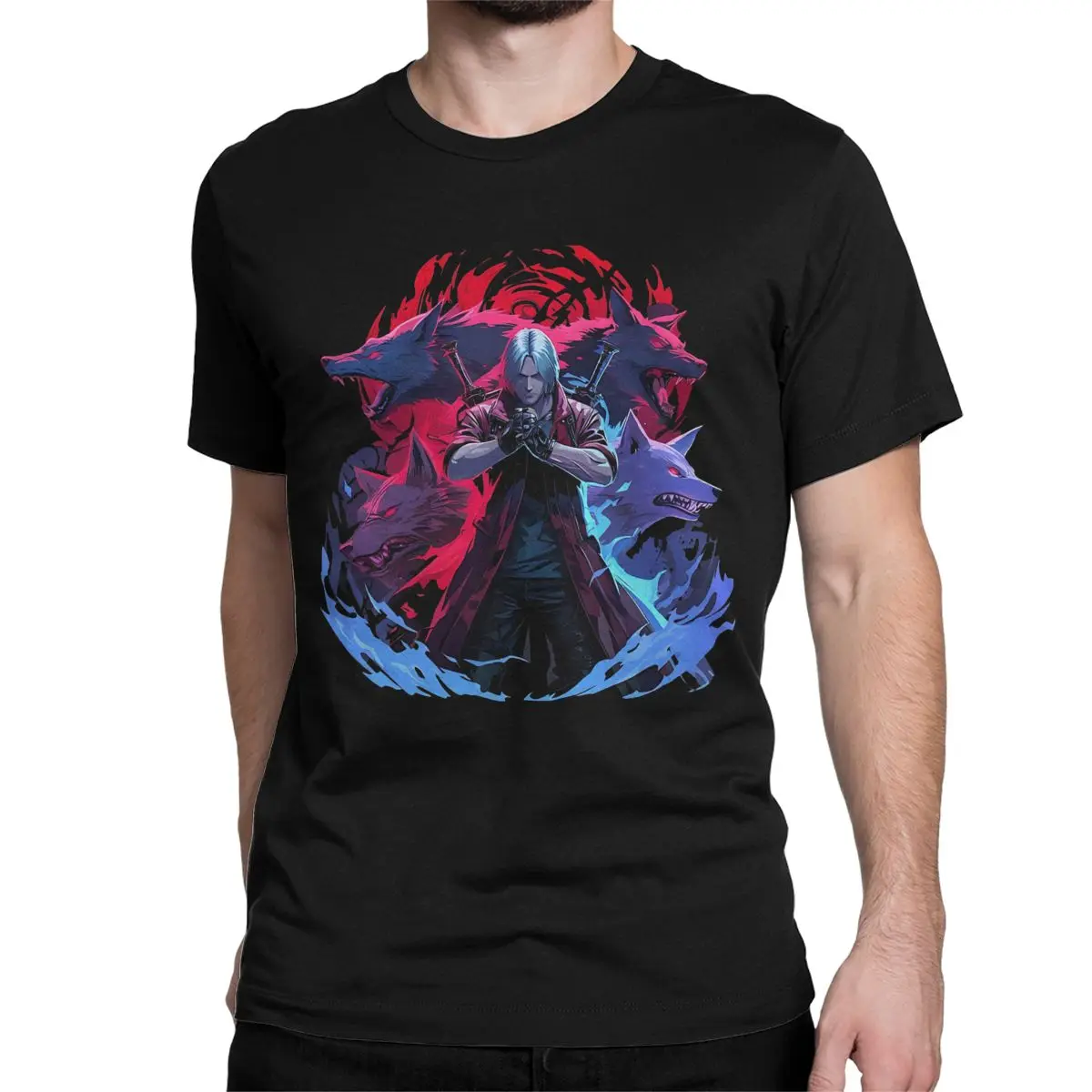 Devil May Cry Game T Shirt for Men Women Cotton Novelty T-Shirt Round Collar Tee Shirt Short Sleeve Clothes Plus Size