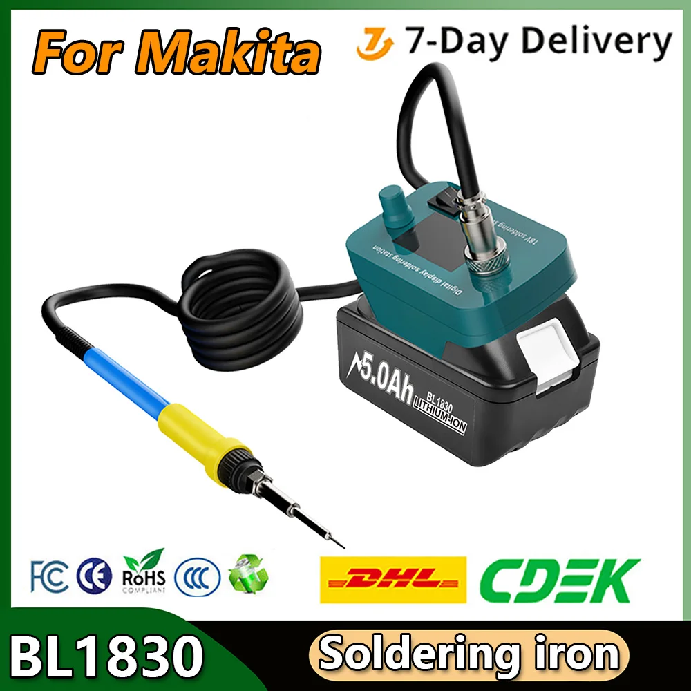 Strumento per saldatore a batteria per Makita BL1830 con batteria 18V 5000mAh per macchina per saldatore BL1815 BL1840 BL1850 BL1860