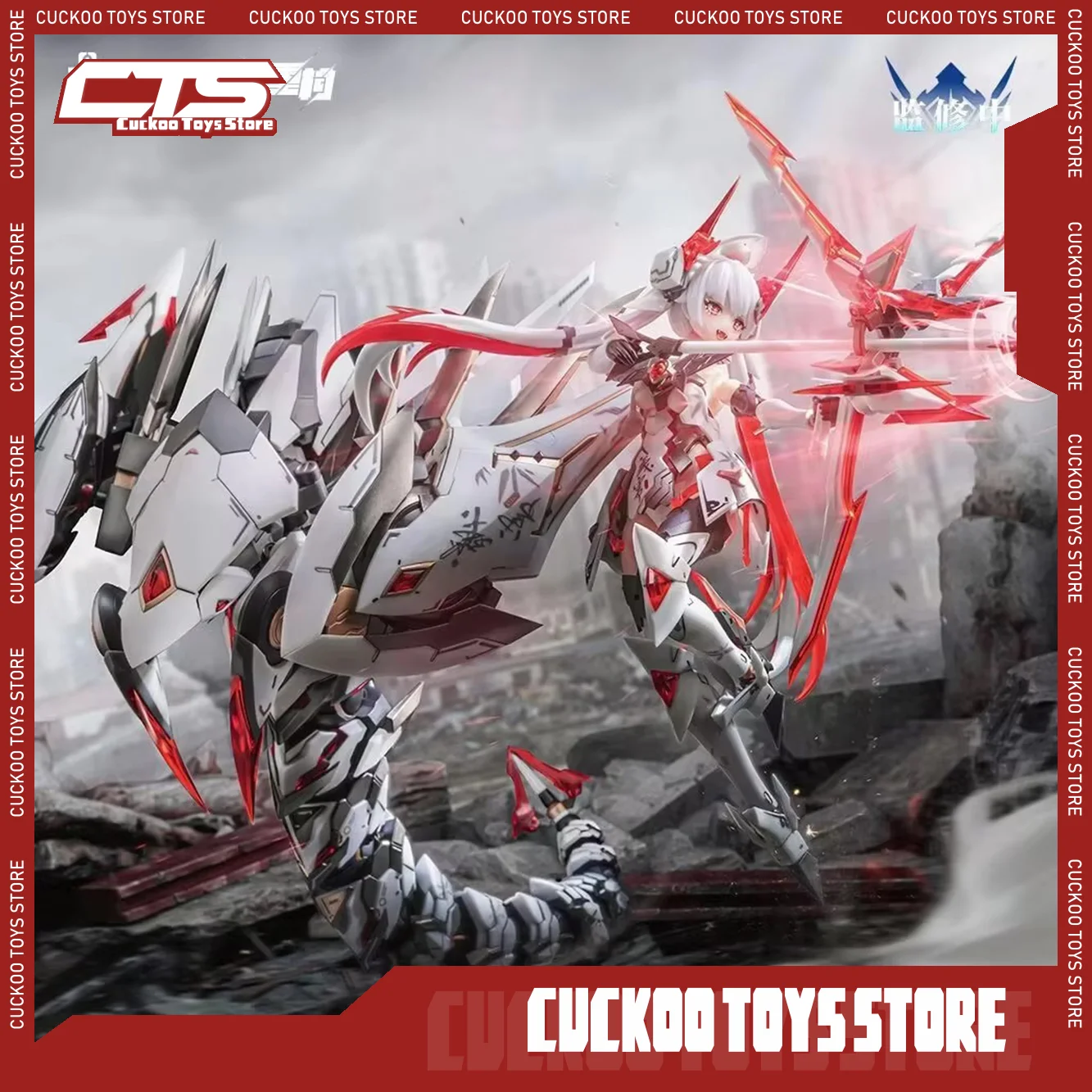 

В наличии Оригинальный продукт Nuclear Gold Reconstruction Ziweixing·White White White Snake Machine Girl Assembly 1/12 Action Gifts