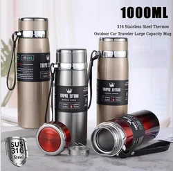 316 Stainless Steel Insulated Mug Large Capacity Insulated Mug Outdoor Car Travel Mug Double Layer Stainless Steel Kettle