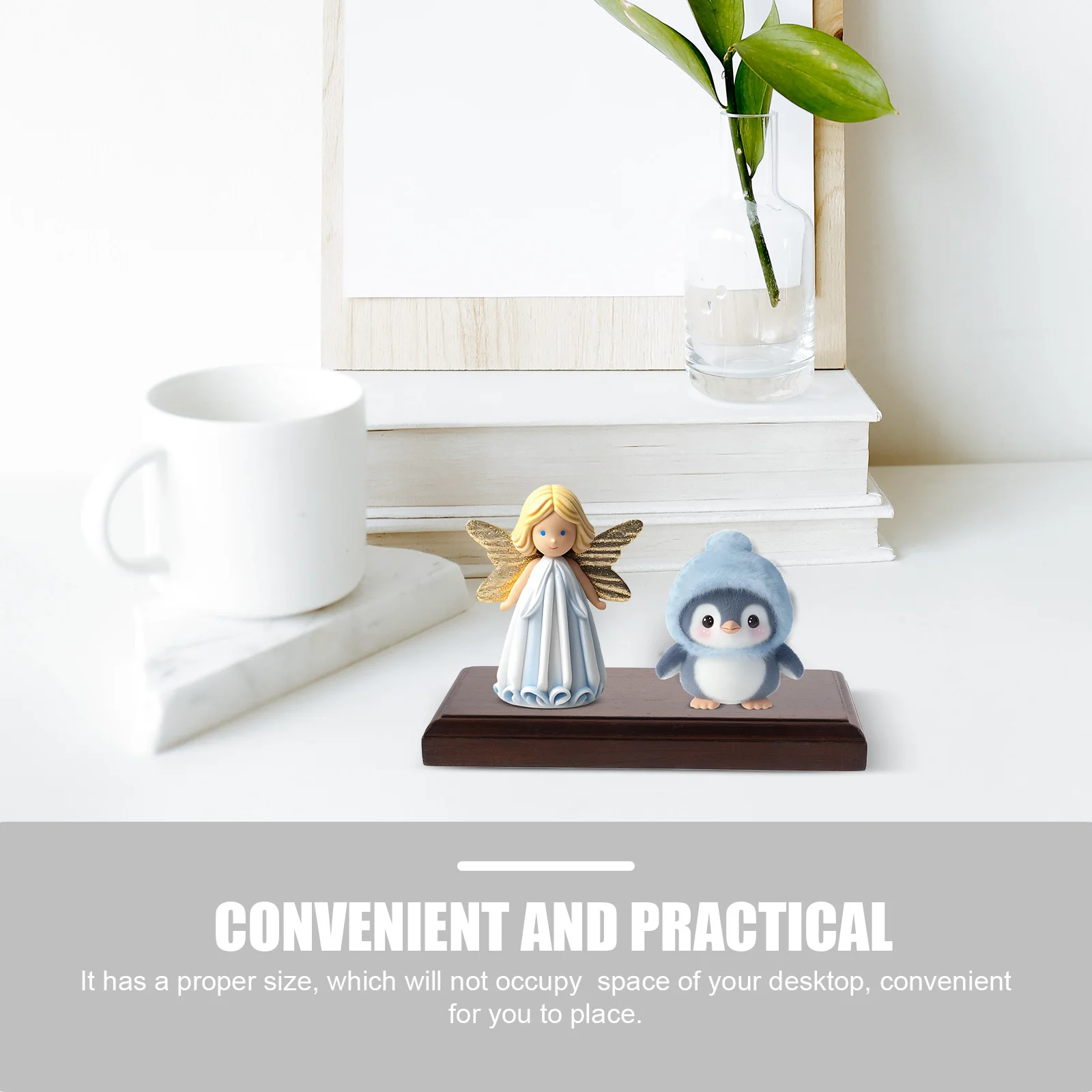 

Wooden Display Stand: Premium Black Walnut Tabletop Base For Vase Action Figure Holder Natural Wood Grain Decorative Pedestal